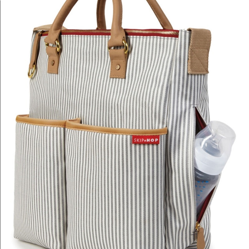 Skip Hop Luxe Duo French Stripe Limited Edition diaper bag